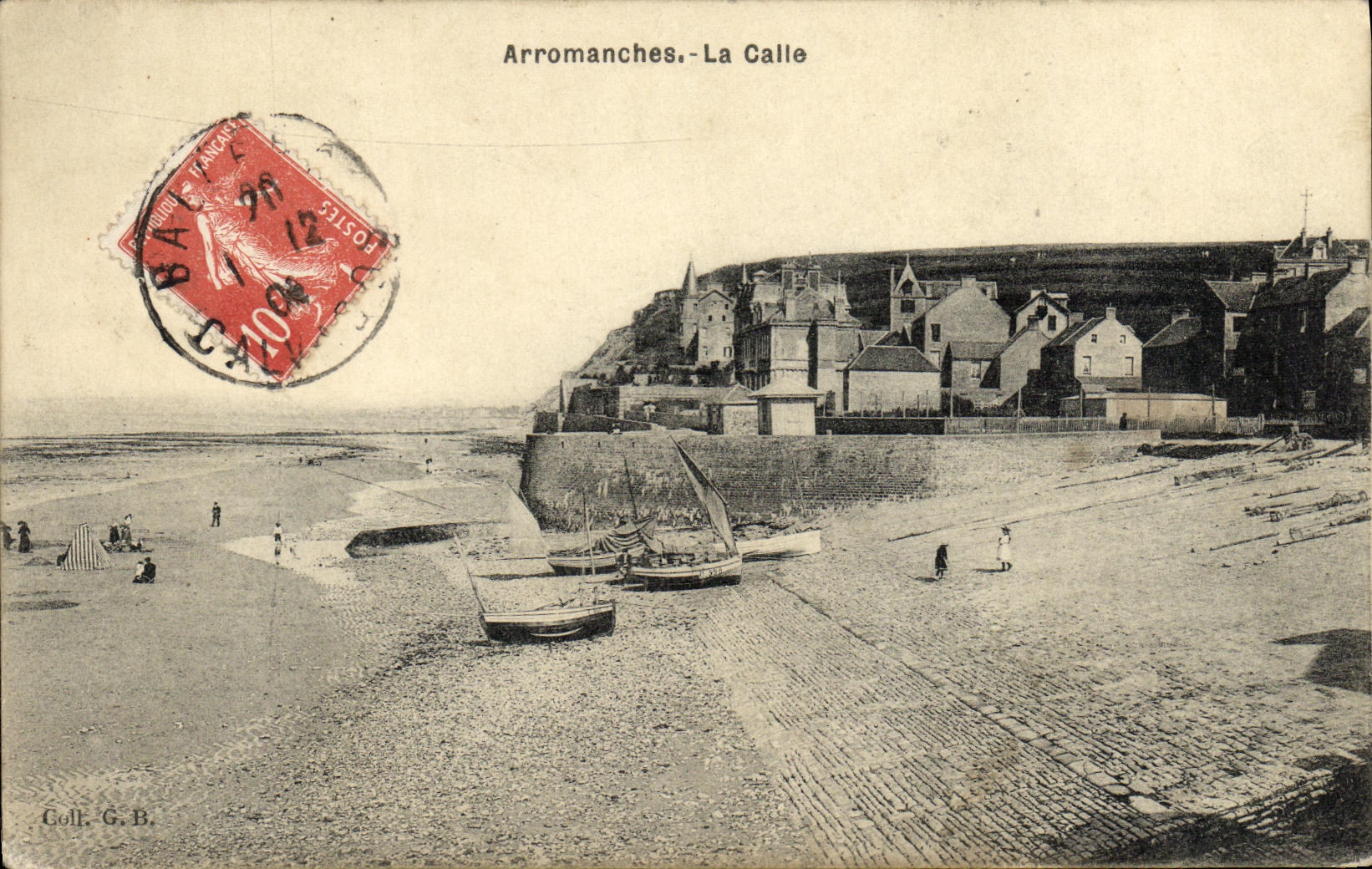 POSTAL Arromanches de la VENDIMIA el asimiento
