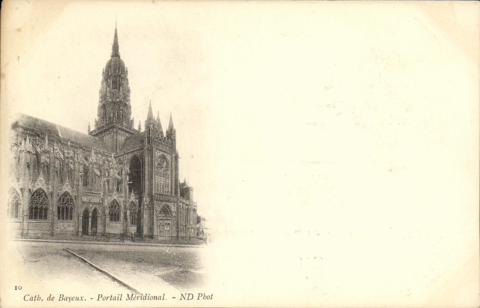 POSTAL Bayeux Catb de Portail Southernmost de la VENDIMIA