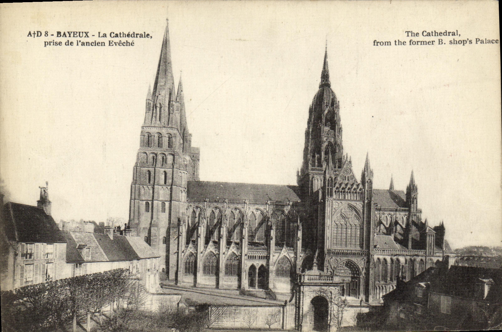 CPA Bayeux La Cathedrale Prise de L ancien Eveche