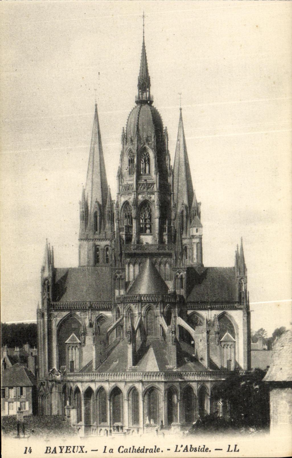 CPA Bayeux La Cathedrale L Abside