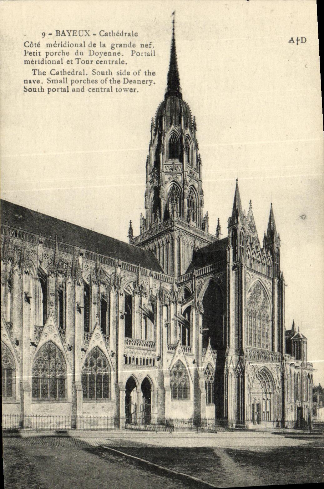 La POSTAL Bayeux de la VENDIMIA dimensiona la mas situado mas al sur