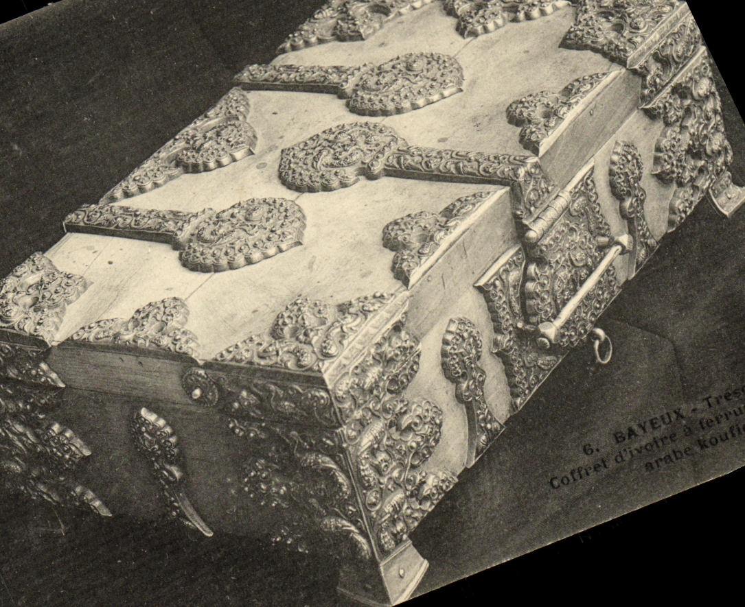 POSTAL Bayeux de la VENDIMIA la marfil de la caja D de la catedral