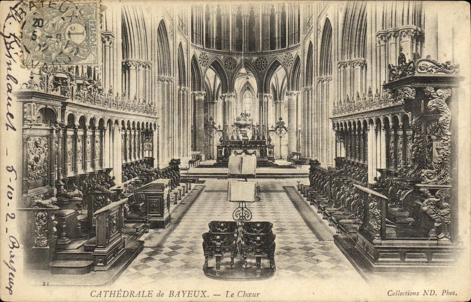 CPA Bayeux de Cathedrale Le Choeur