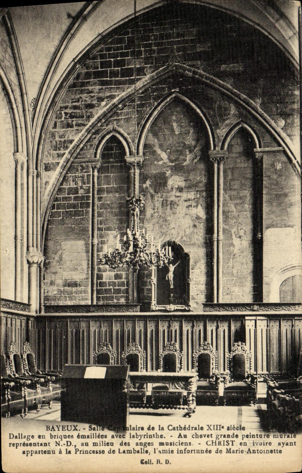 CPA Bayeux Cathedrale Salle capitulaire 