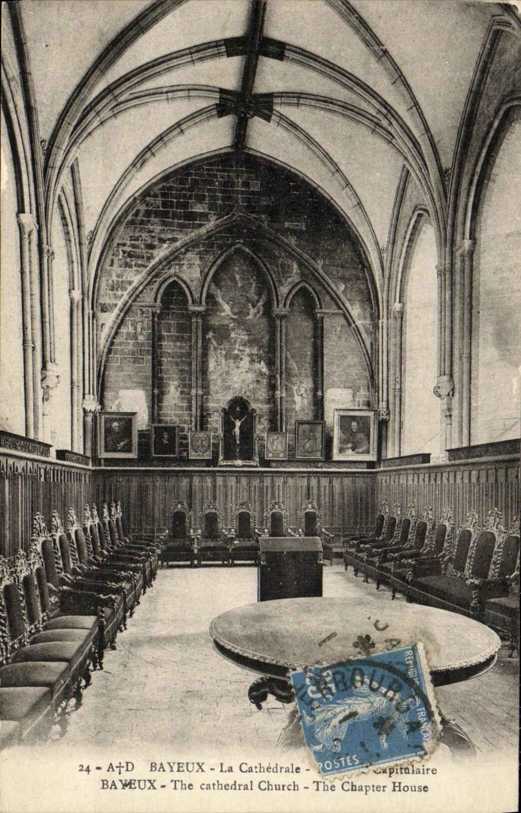 CPA Bayeux La Cathedrale SAlle capitulaire