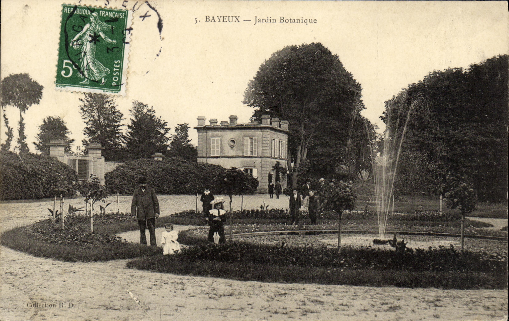 CPA Bayeux Jardin Botanique