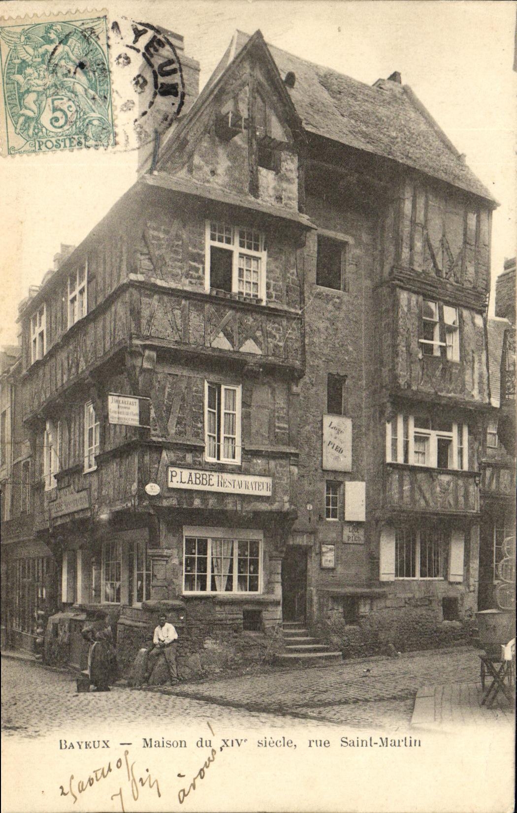 CPA Bayeux Ancienne Maison Rue Saint Martin