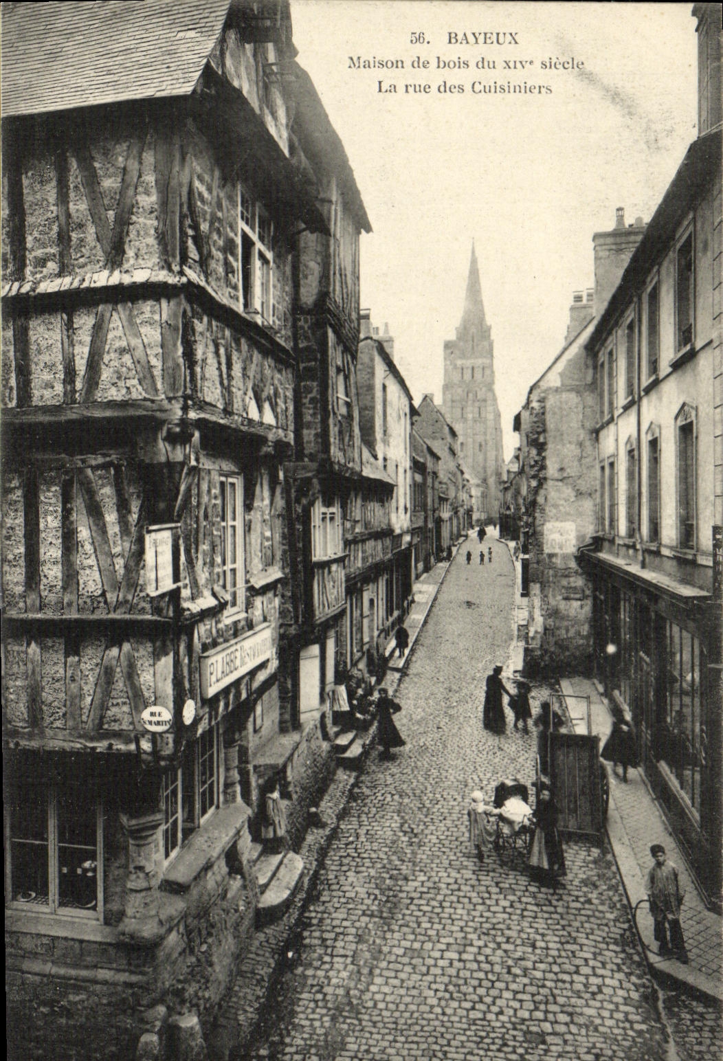 CPA Bayeux Vieille Maison de Bois Rue des cuisiniers