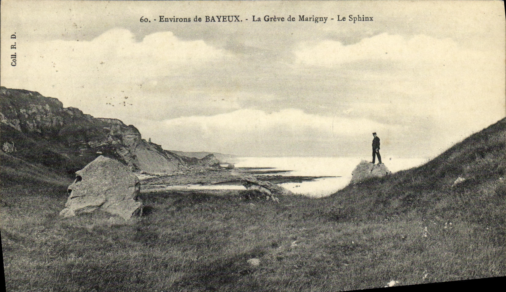 VINTAGE POSTCARD Surroundings of Bayeux the Strike of Mariguy the Sphinx