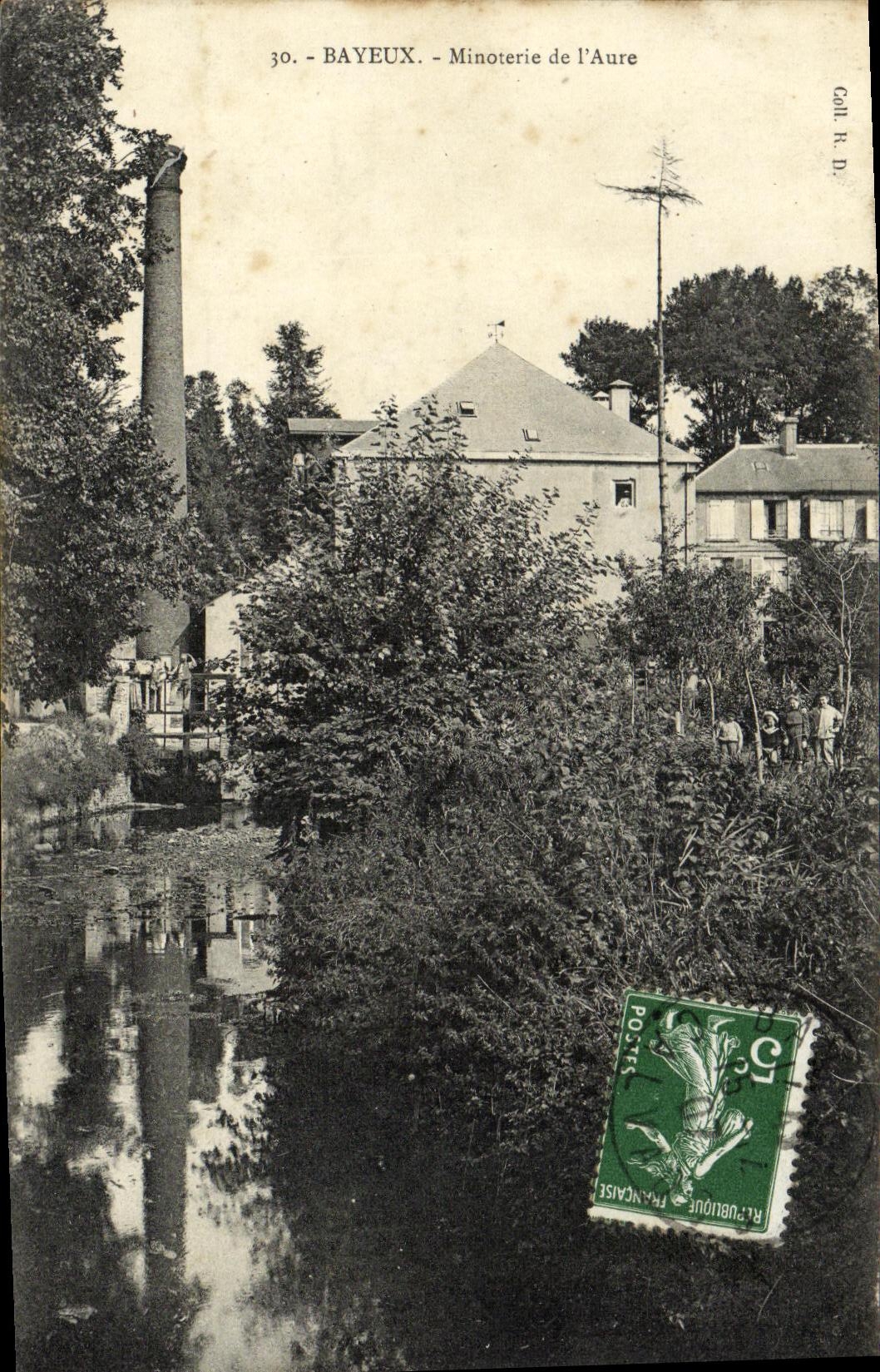 Molino harinero de Bayeux de la POSTAL de la VENDIMIA de L Aure