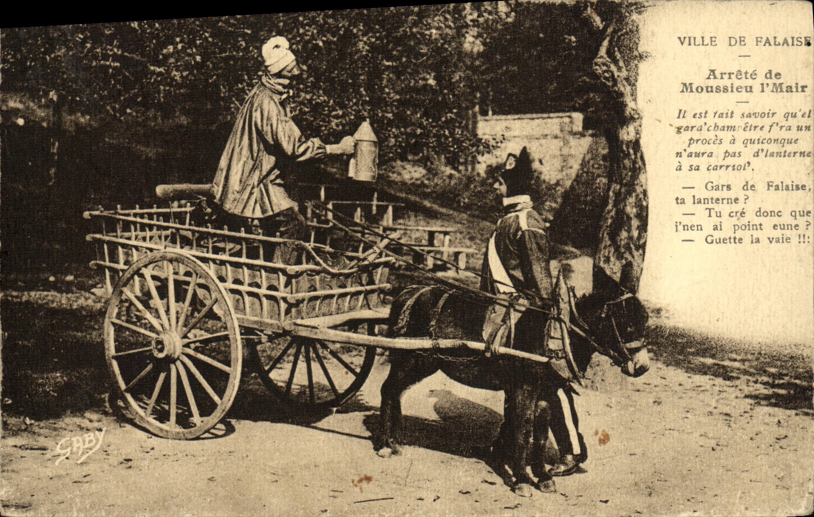 CPA En Normandie Falaise Arrete de Moussieu LMair Ane 