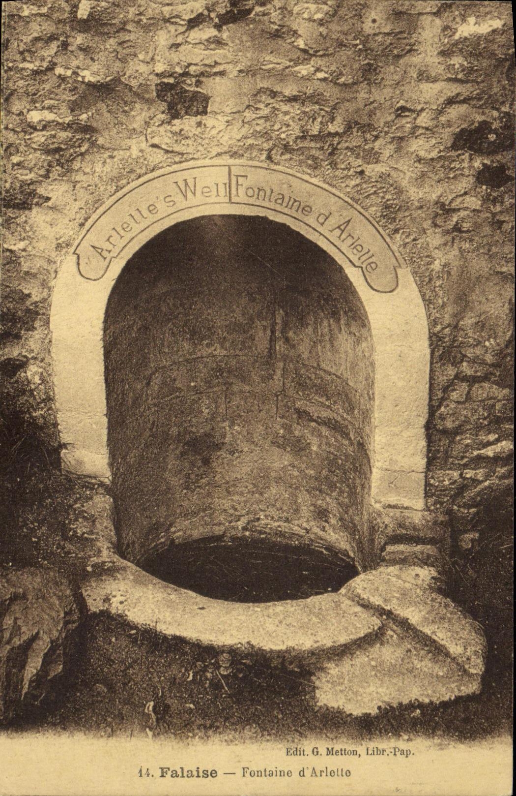 CPA Falaise Fontaine d Arlette
