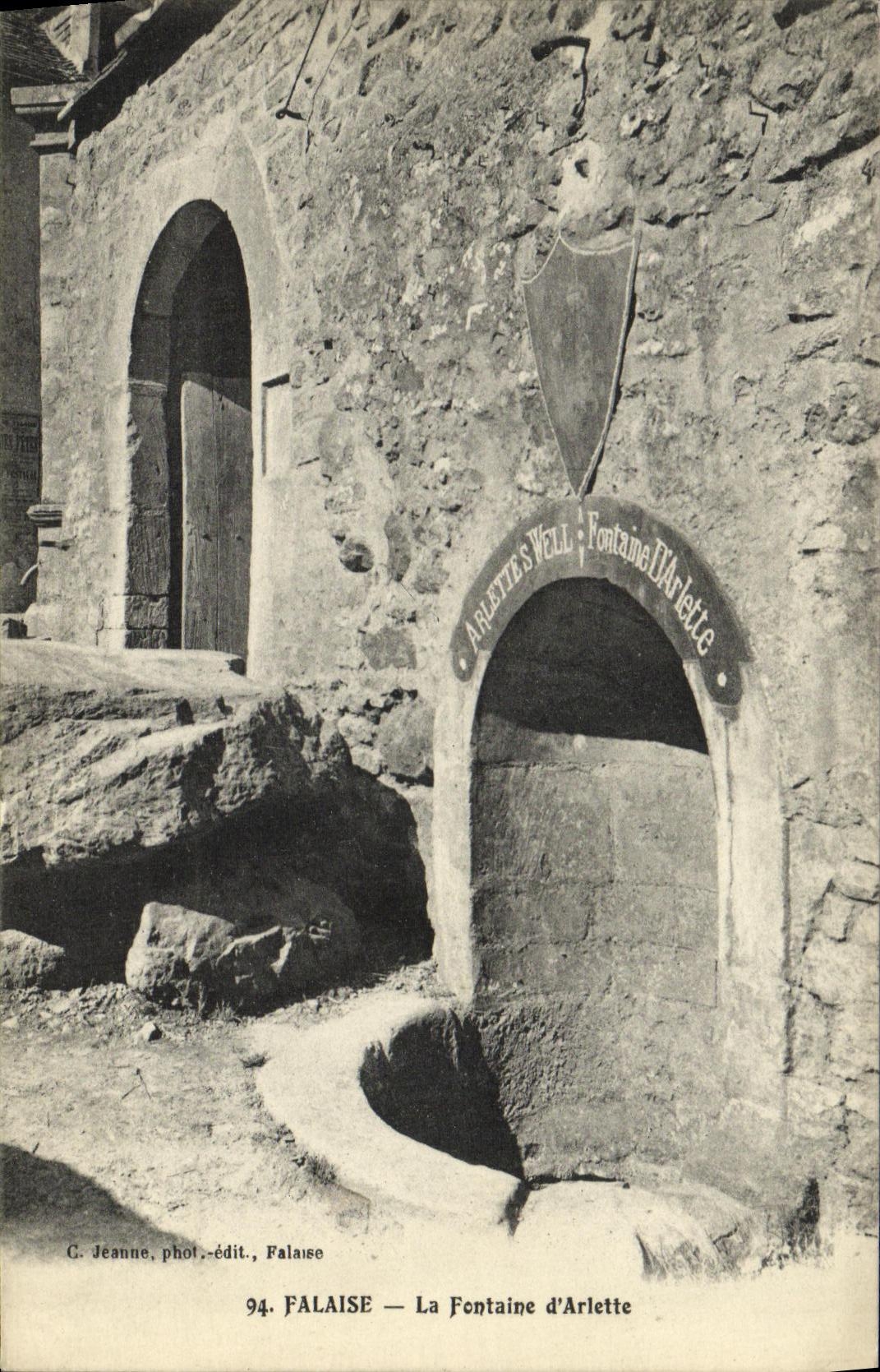 CPA Falaise La Fontaine d Arlette