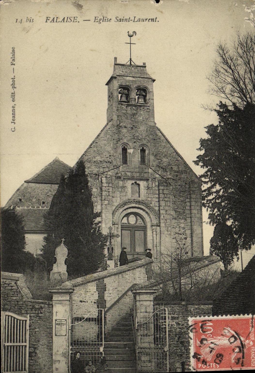 CPA Falaise Eglise Saint Laurent