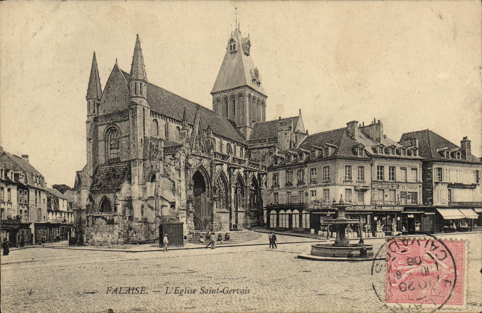 CPA Falaise L Eglise Saint Gervais