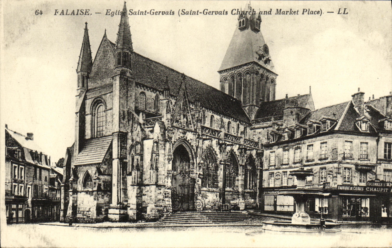 CPA Falaise Eglise Saint Gervais