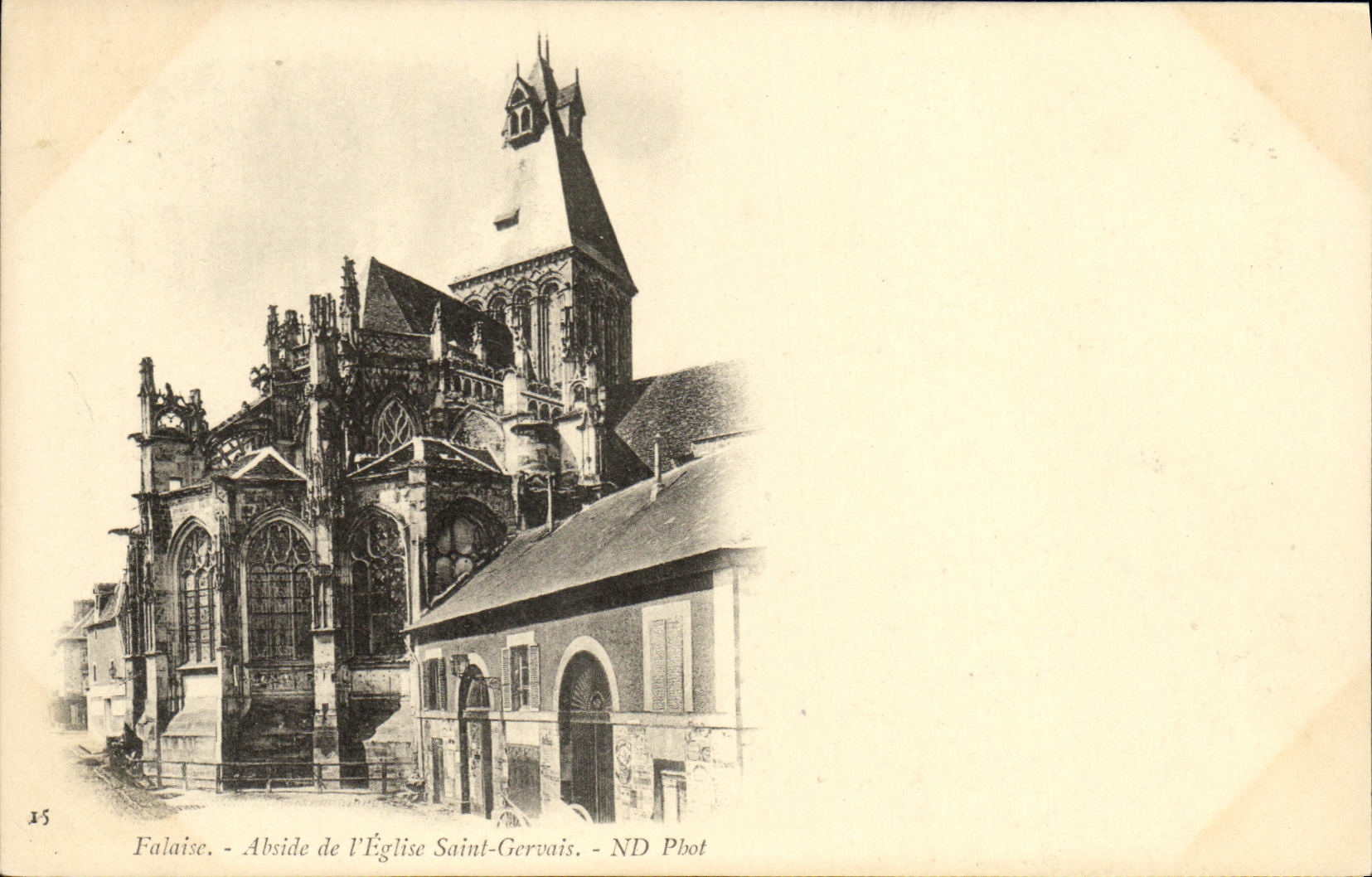 CPA Falaise Abside de l Eglise Saint Gervais