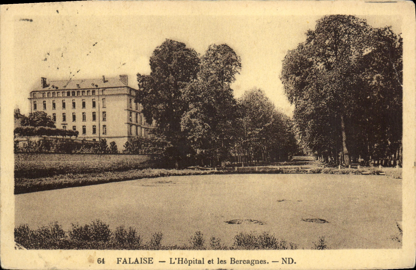 VINTAGE POSTCARD Cliff L Hospital and Bercagnes
