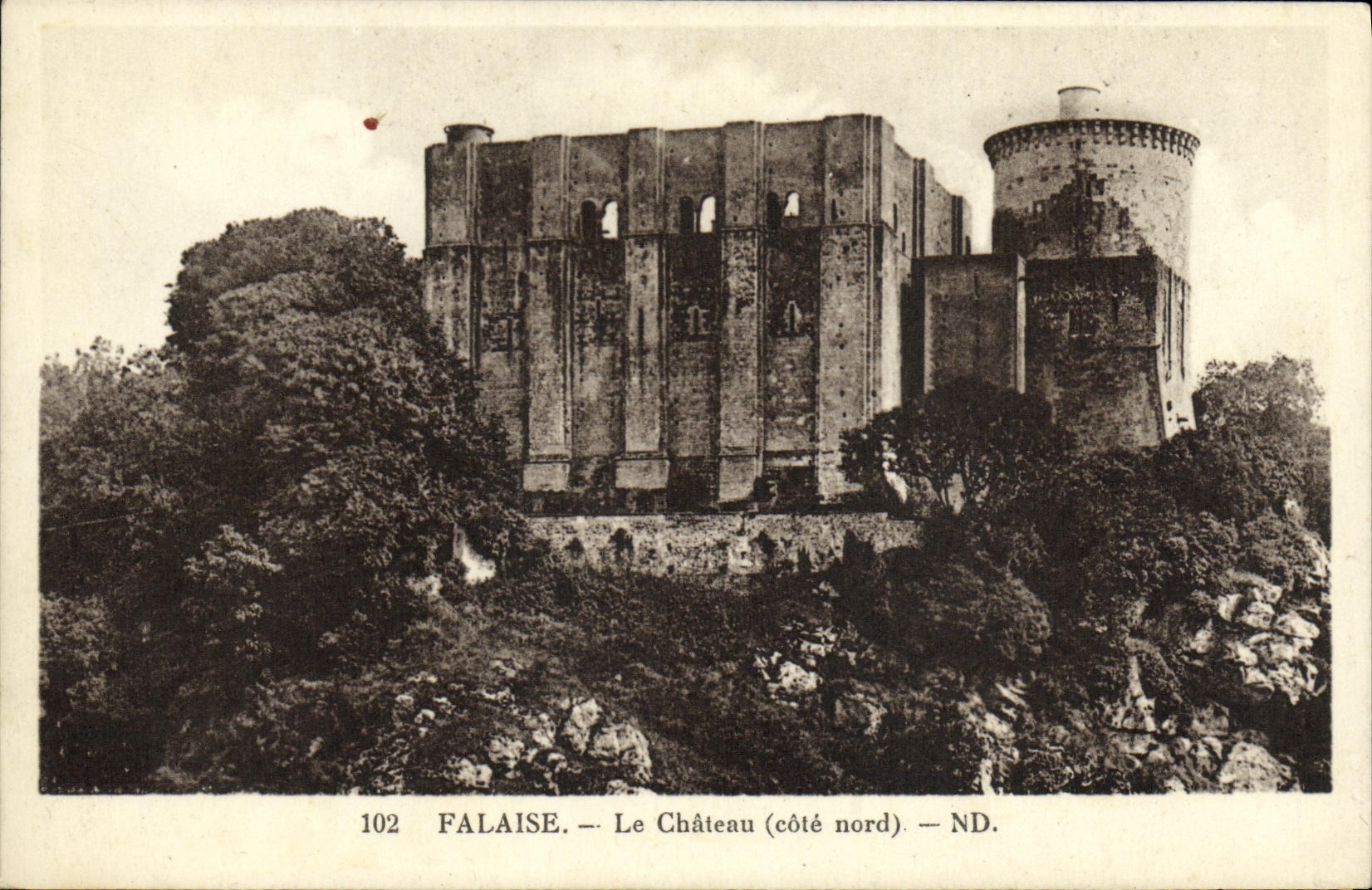 CPA Falaise Le Chateau Cote nord