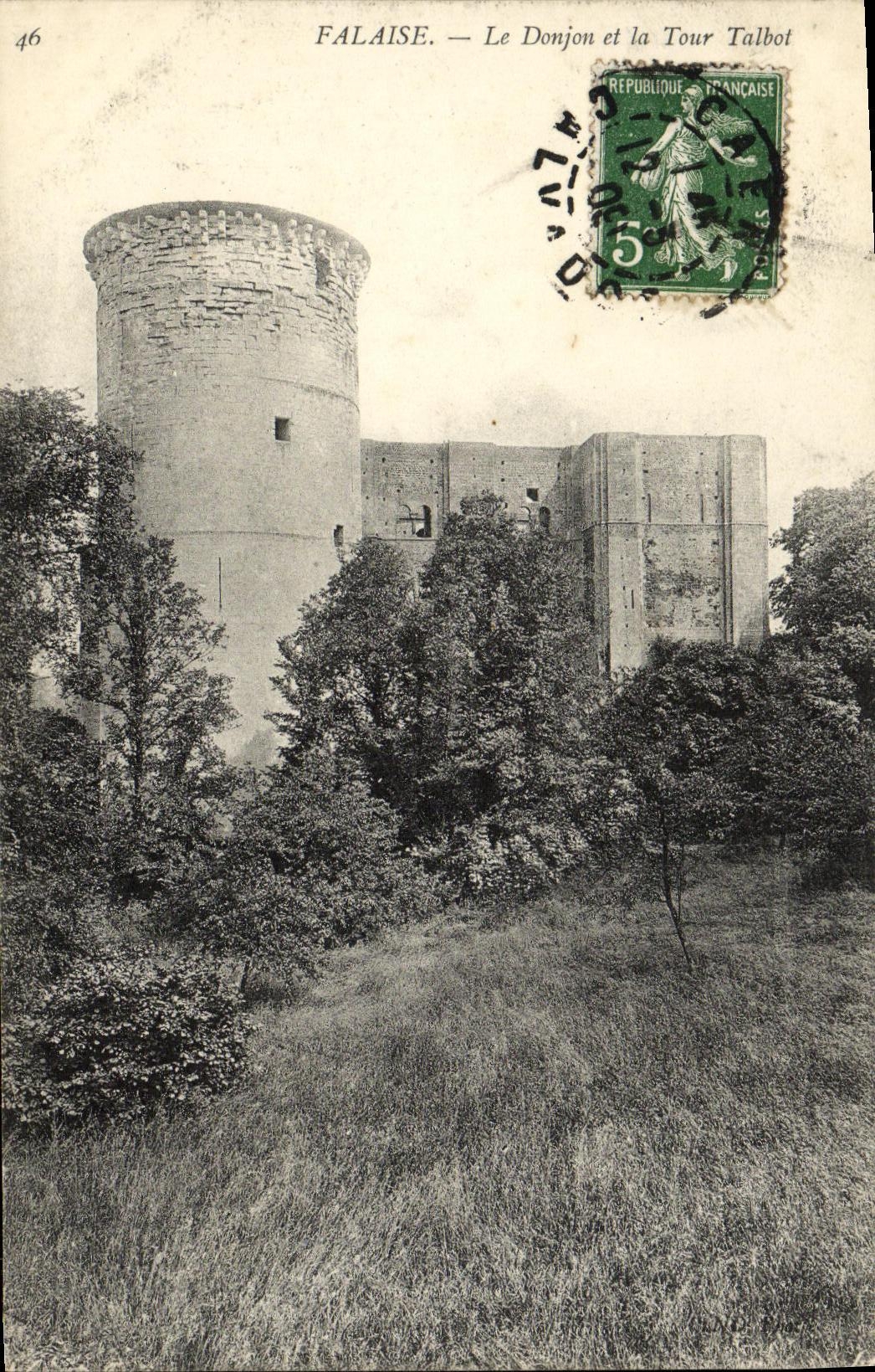 CPA Falaise Le Donjon et la Tour Talbot