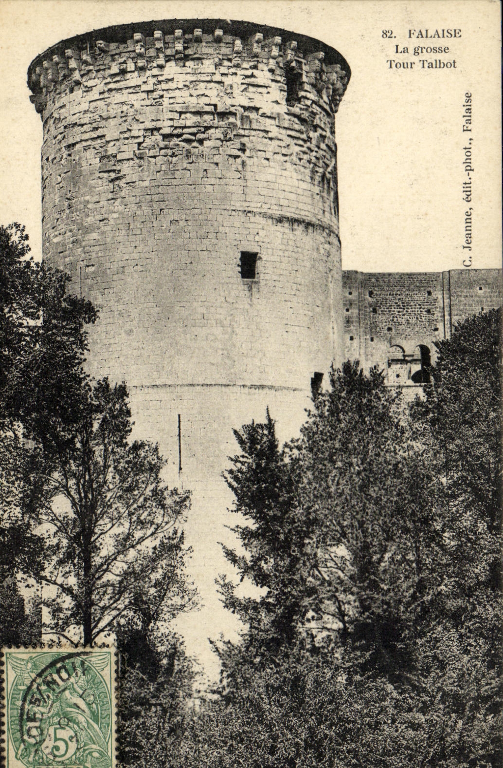 VINTAGE POSTCARD Cliff the gross Talbot Tower