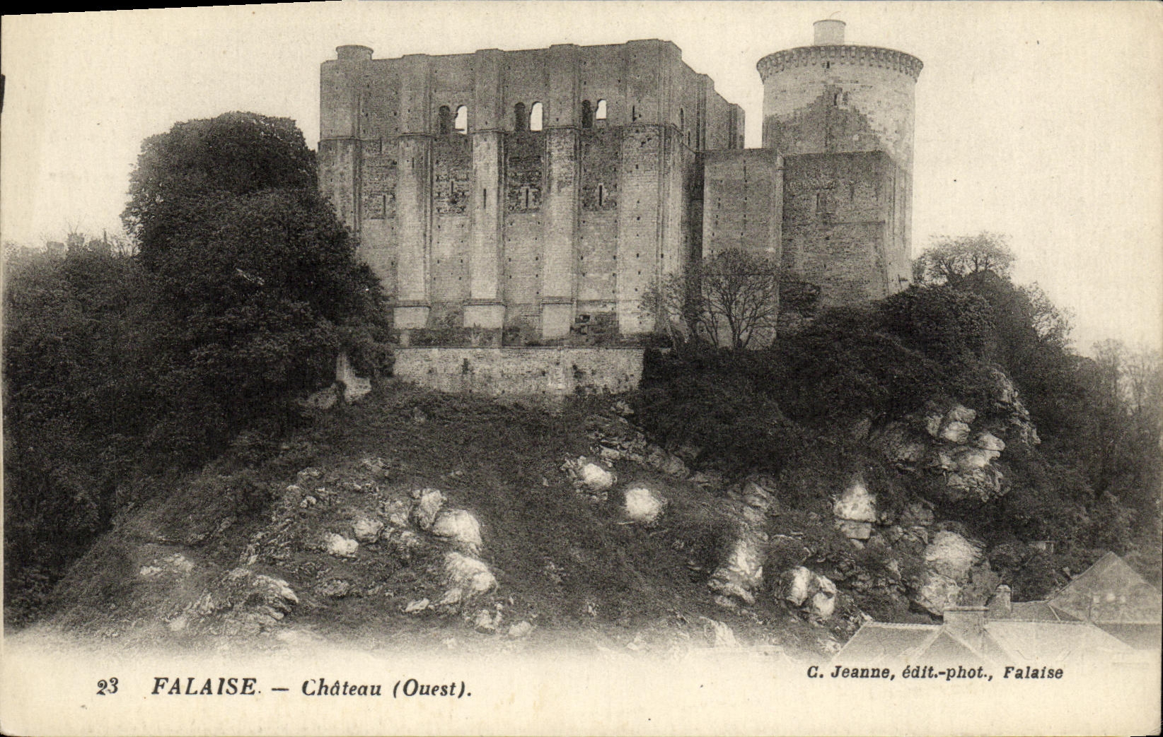 CPA Falaise Chateau Ouest