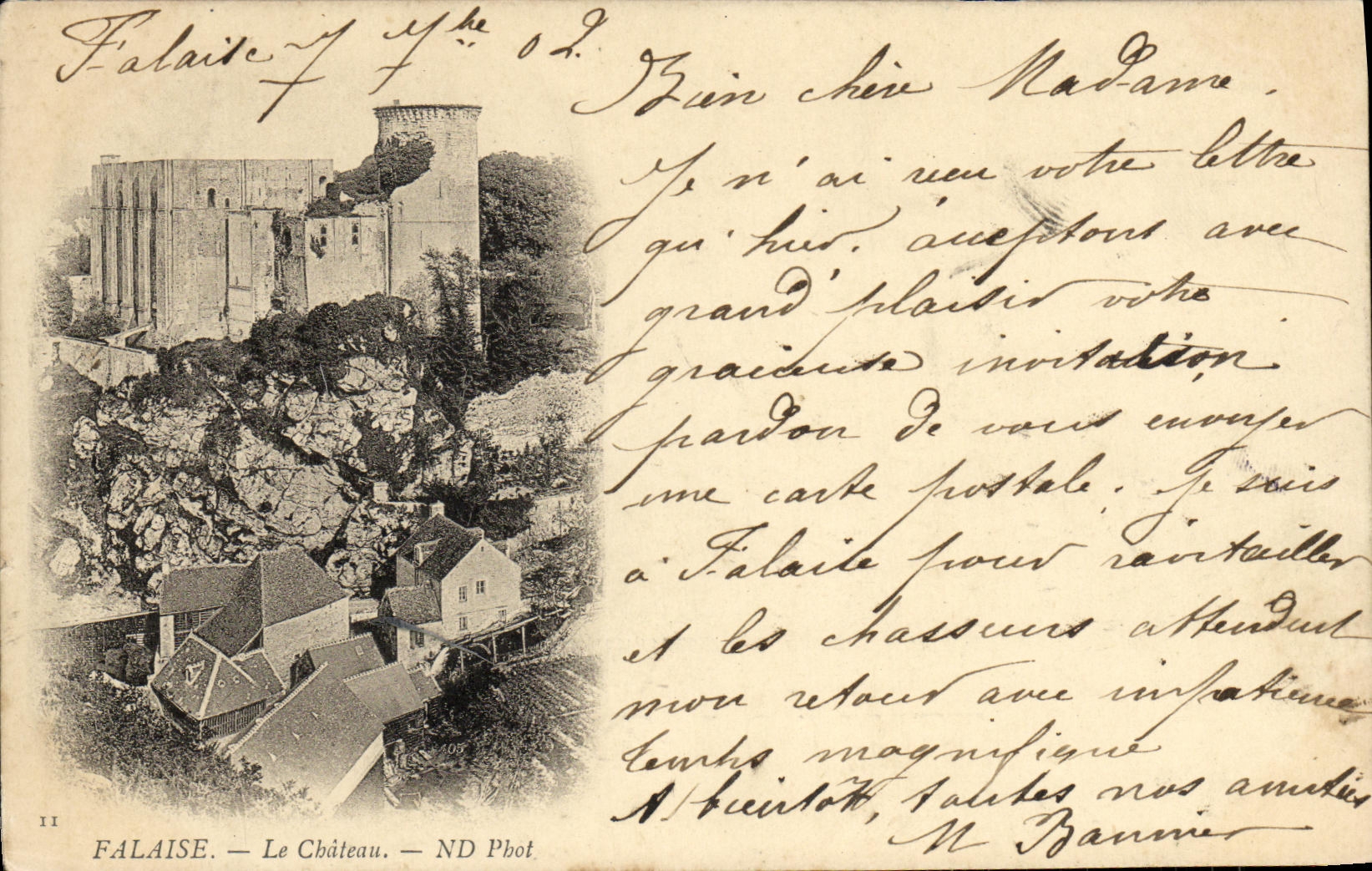CPA Falaise Le Chateau