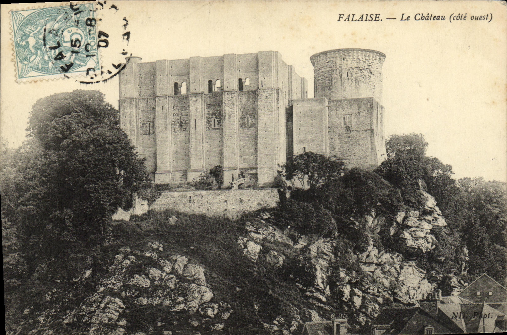 CPA Falaise Le Chateau cote ouest