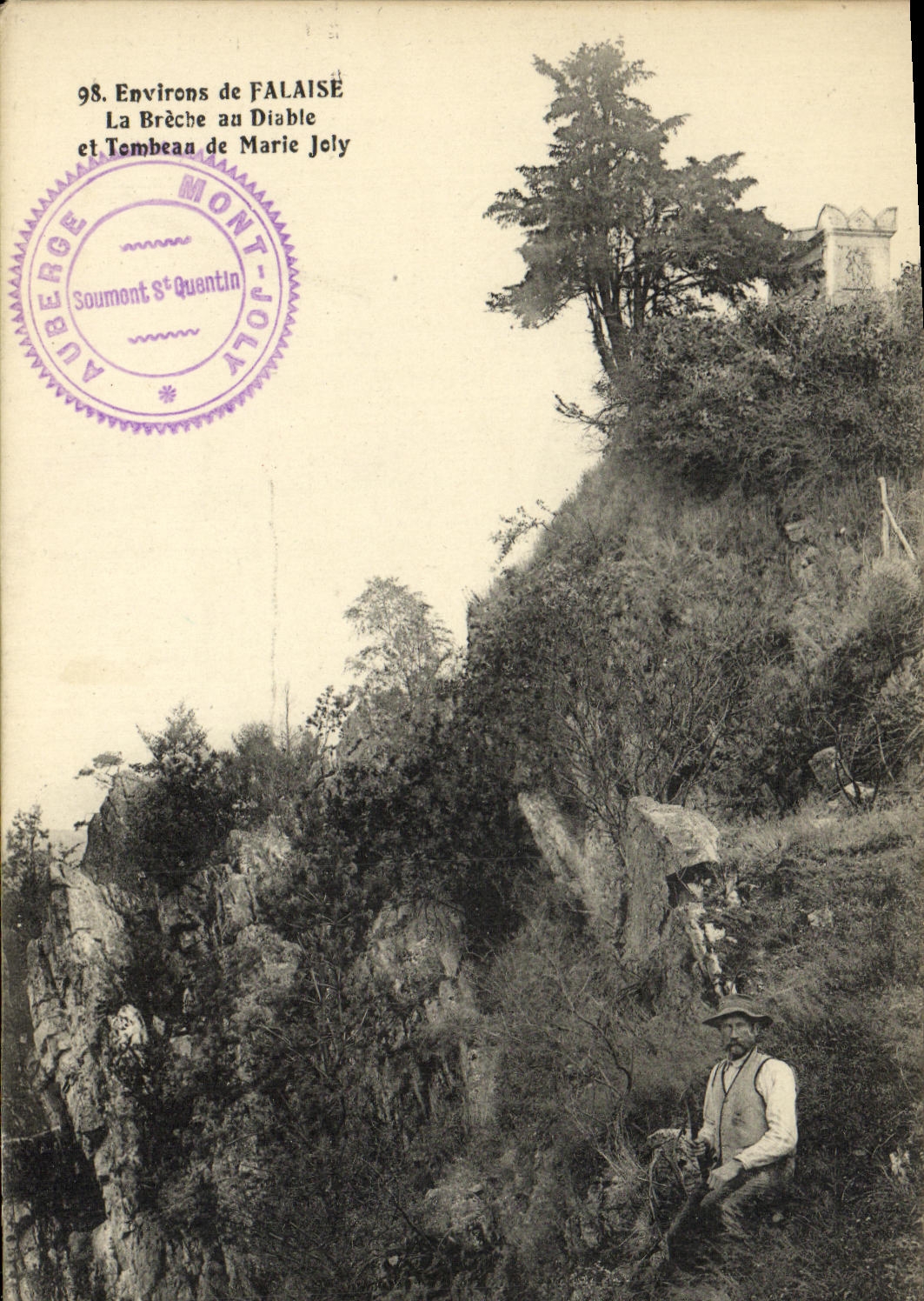 CPA Environs de Falaise La Breche au Diable et Tombeau de Marie Joly