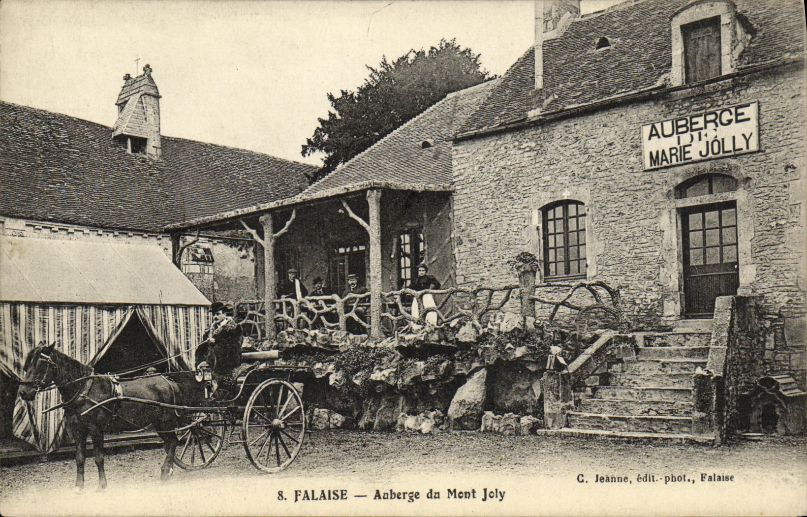VINTAGE POSTCARD Cliff Inn of the Jolly Mount