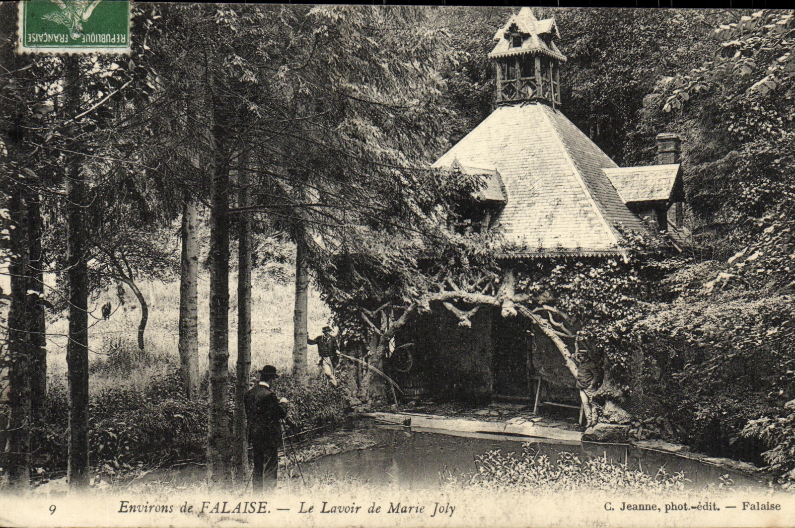 VINTAGE POSTCARD Cliff Surroundings the Laundrette of Jolly