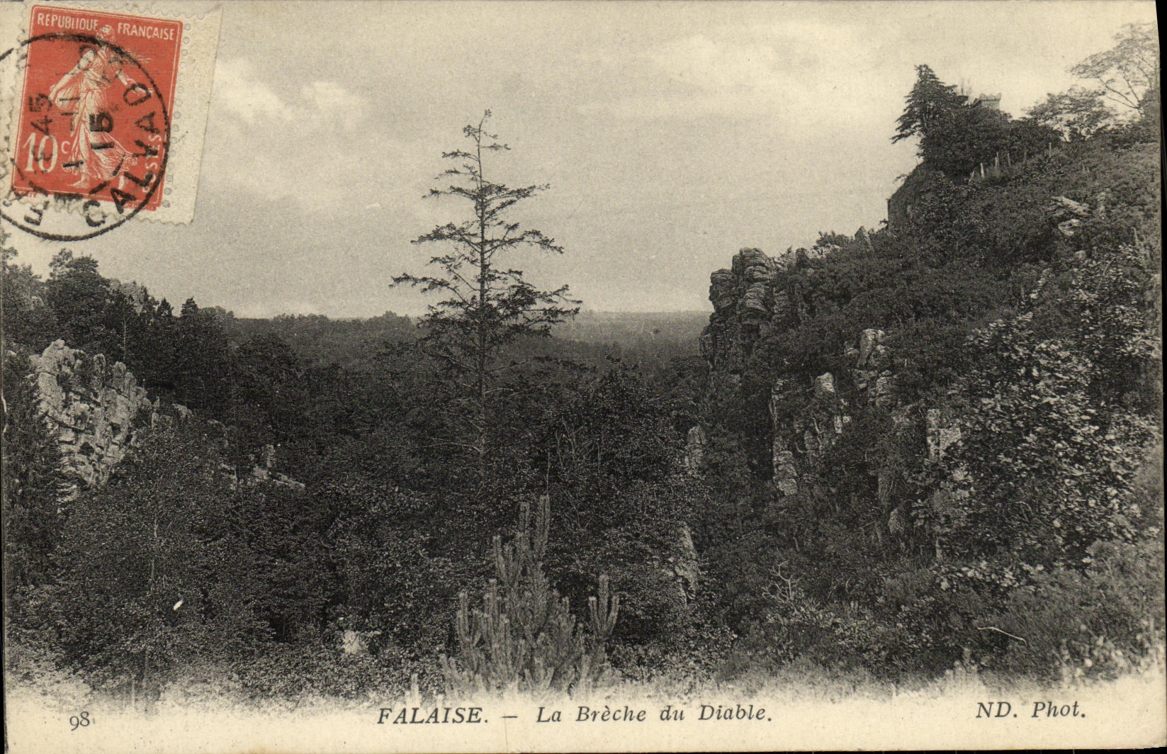 CPA Falaise La Breche du Diable 