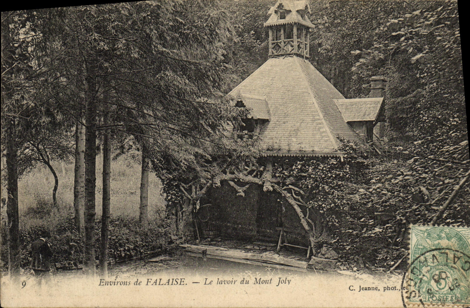 CPA Environs de Falaise Le lavoir du Mont Joly
