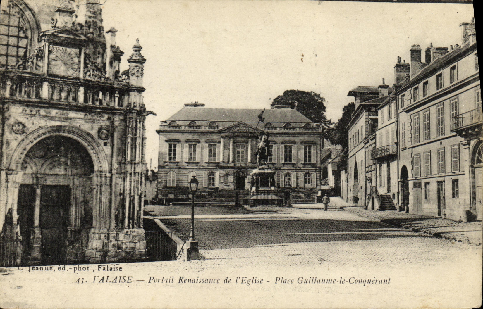 VINTAGE POSTCARD Falaise Gate Renaissance of L Eglise Places William the Conqueror