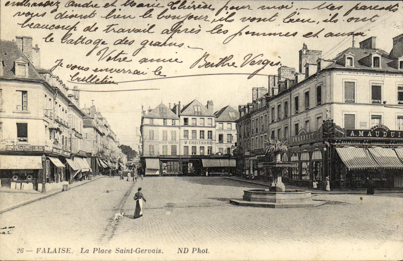 VINTAGE POSTCARD Cliff the Place Gervais Saint