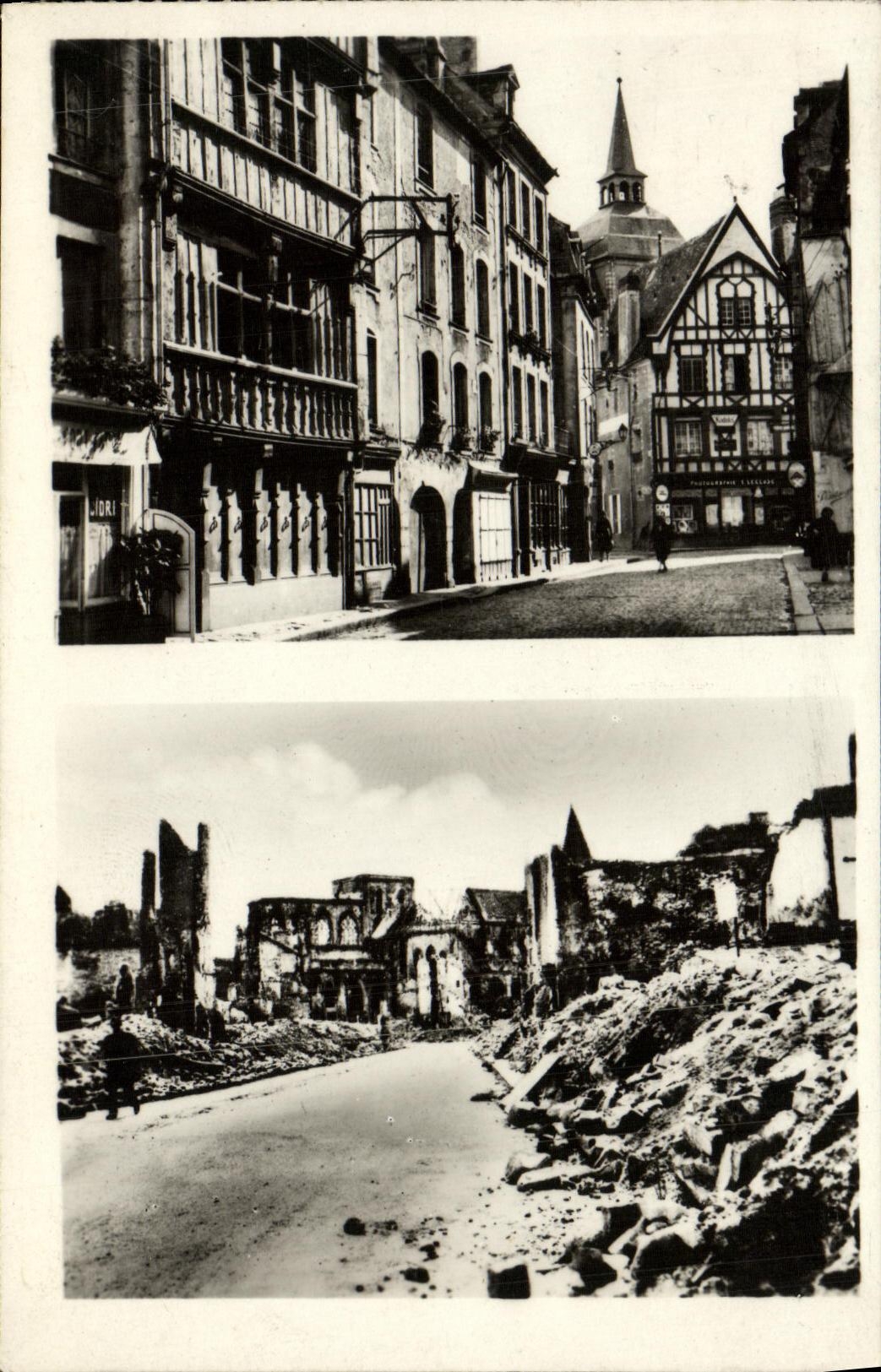 CPA Falaise Rue Trinite Eglise Trinite Militaria