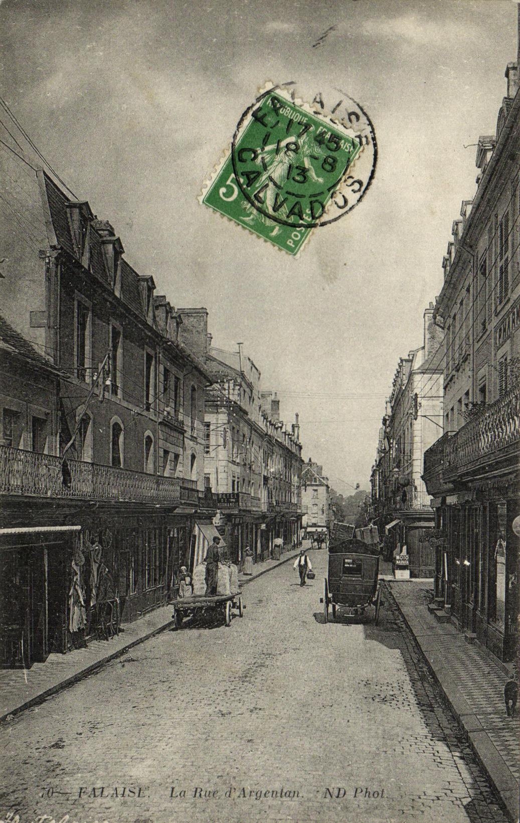 VINTAGE POSTCARD Cliff the Street D Nickel silver