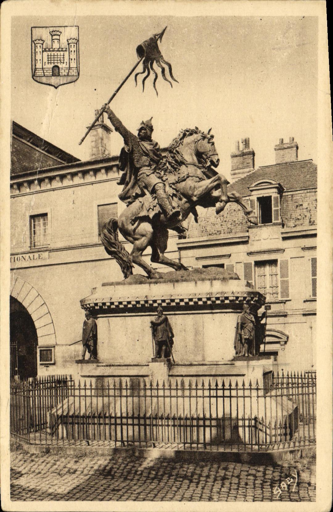 CPA Falaise Statue de Guillaume le Conquerant 