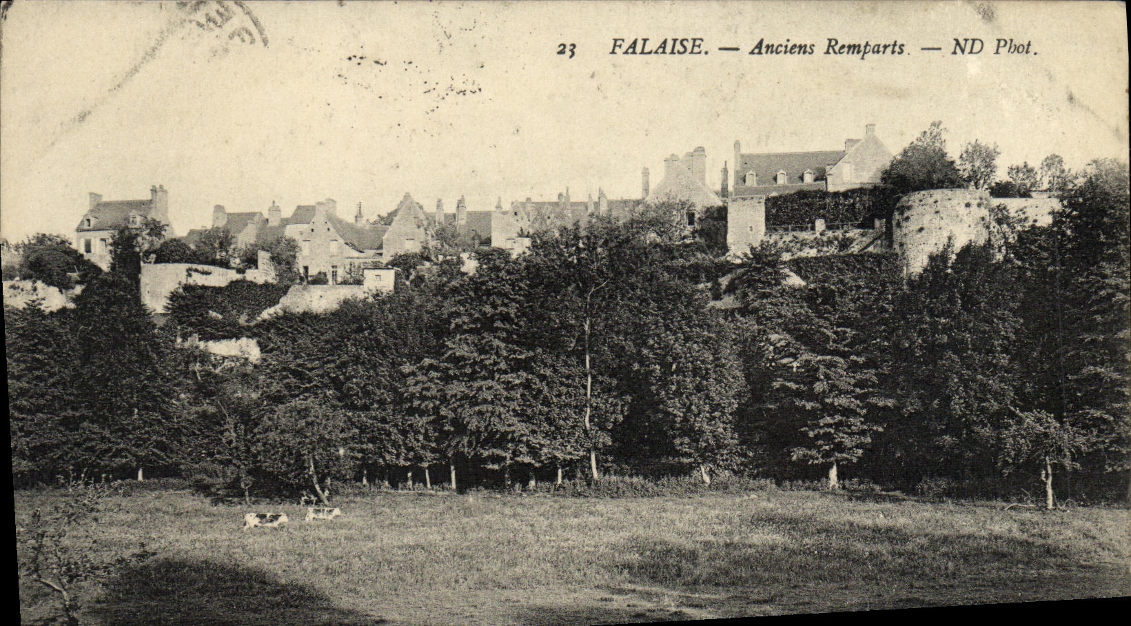 CPA Falaise Anciens Remparts