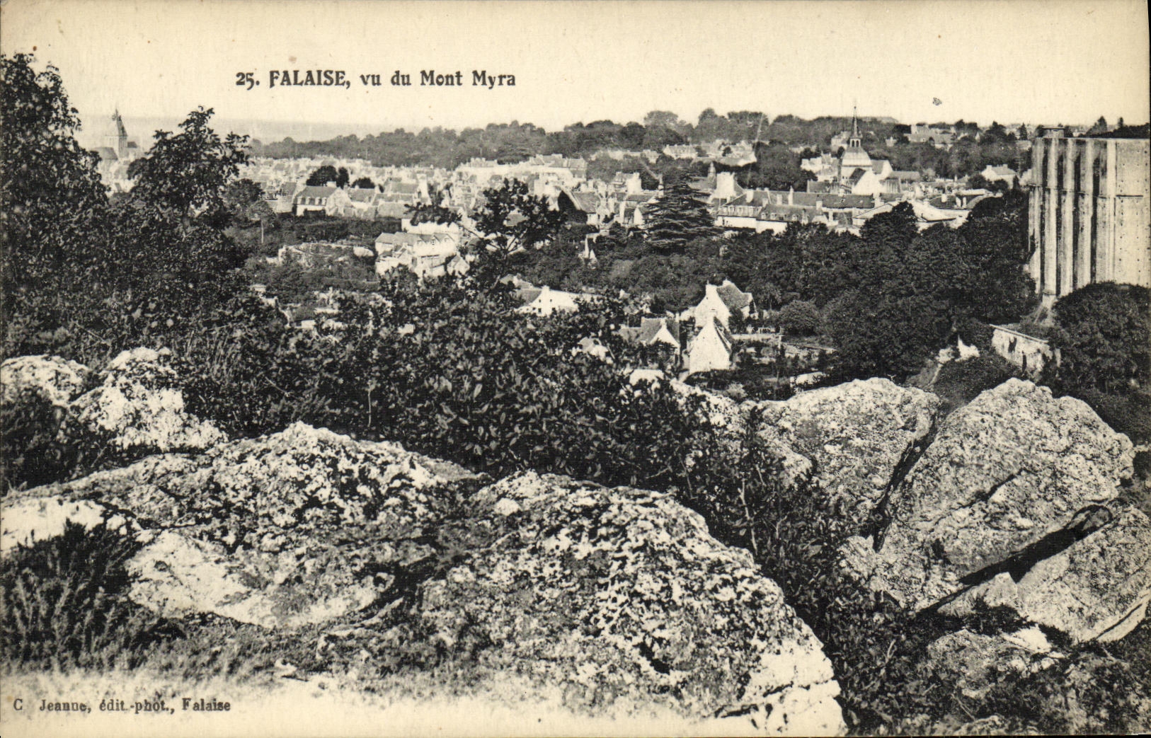 VINTAGE POSTCARD Cliff seen of the Myra Mount