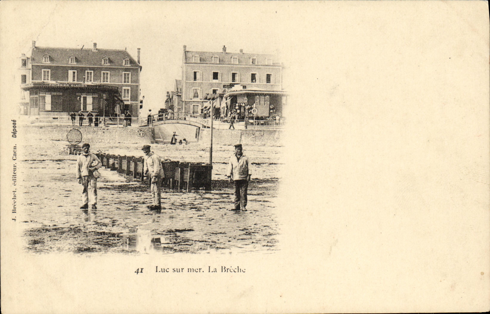 POSTAL Lucas de la VENDIMIA en el mar la abertura
