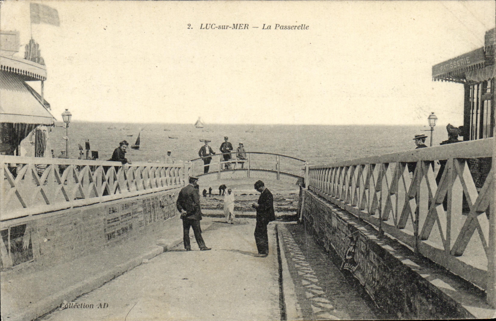 CPA Luc Sur Mer La Passerelle 