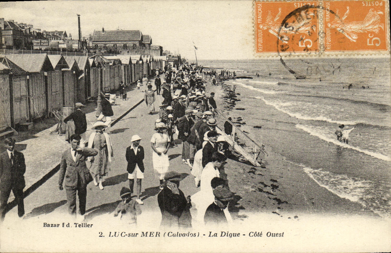 CPA Luc Sur Mer La Digue cote Ouest