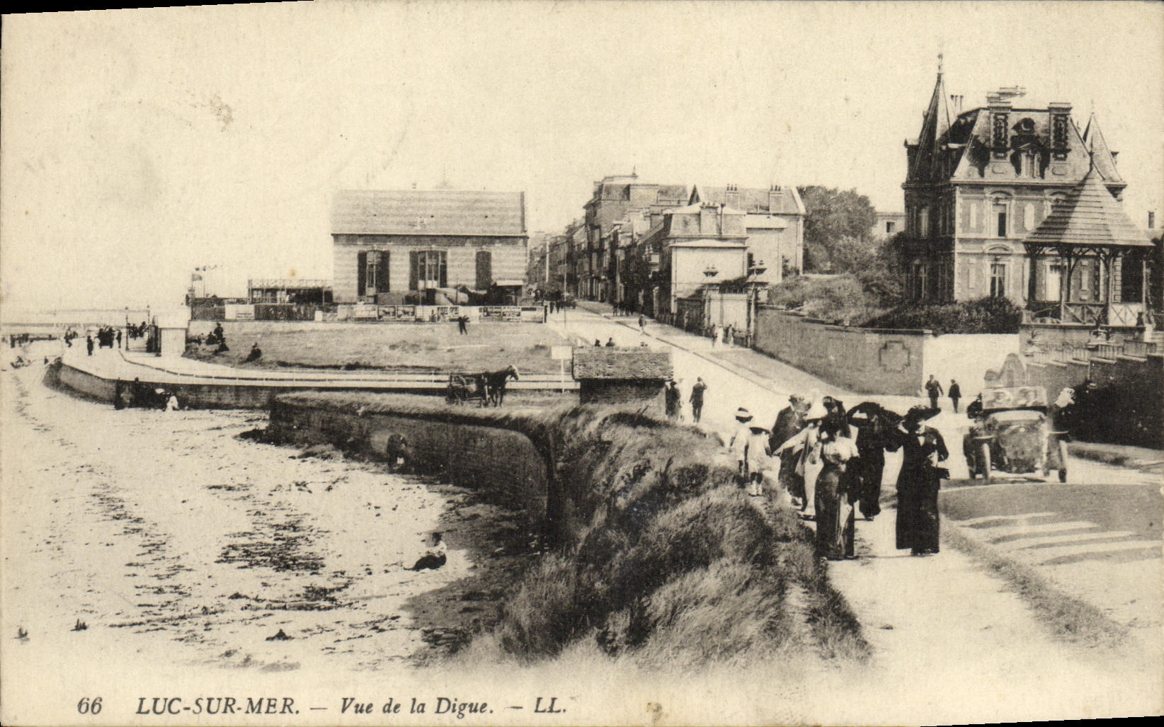 POSTAL Lucas de la VENDIMIA en el mar visto de la presa