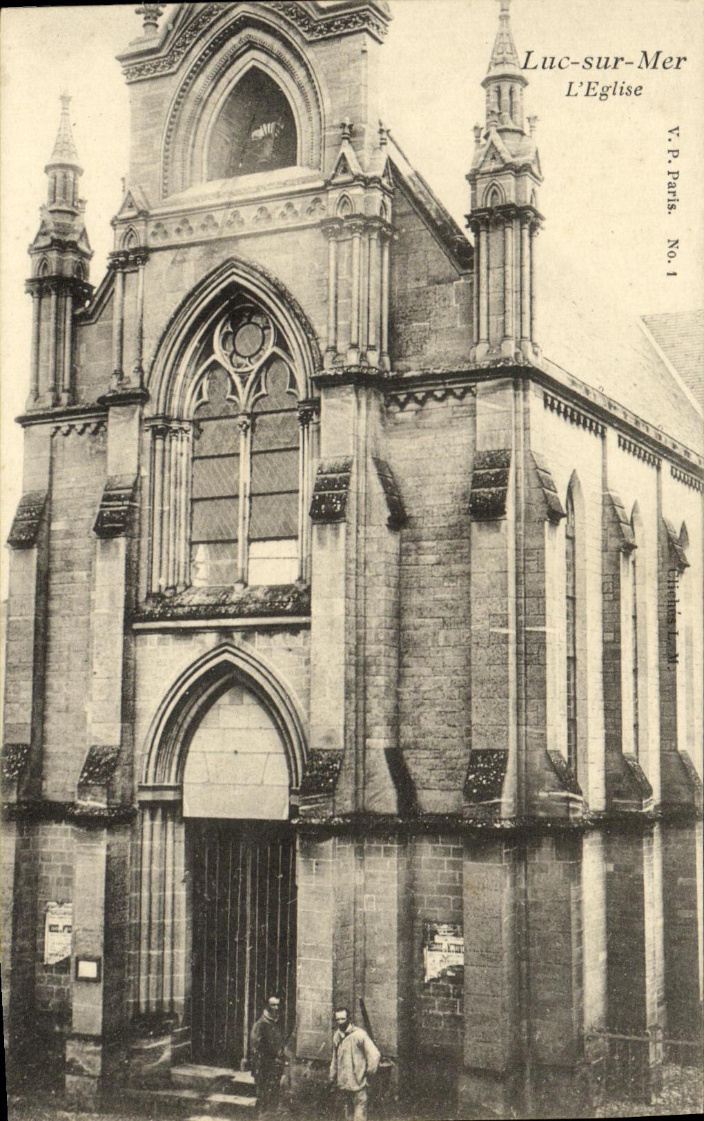 CPA Luc Sur Mer Vieux Luc L Eglise
