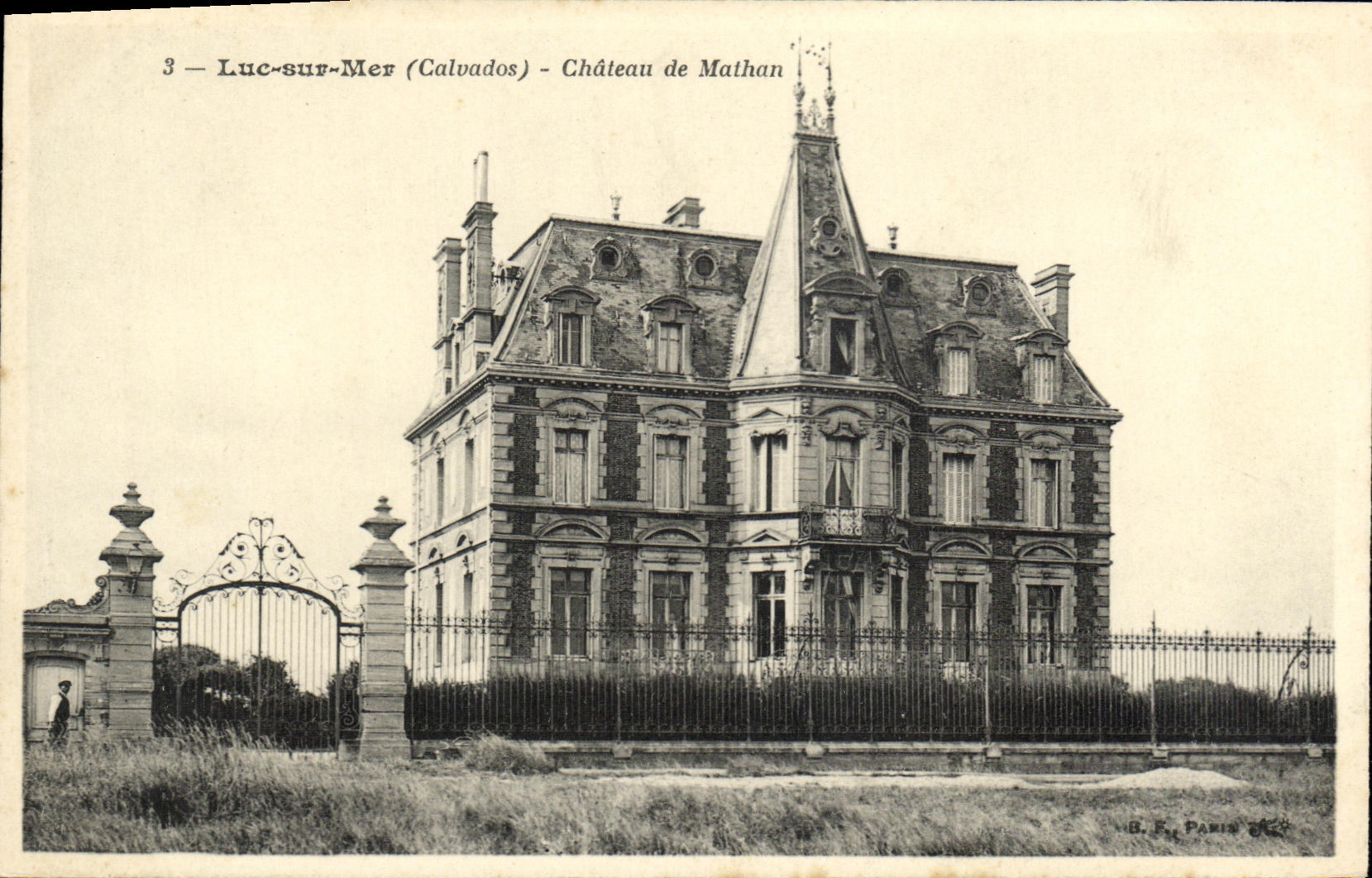 POSTAL Lucas de la VENDIMIA en el castillo del mar de Mathan