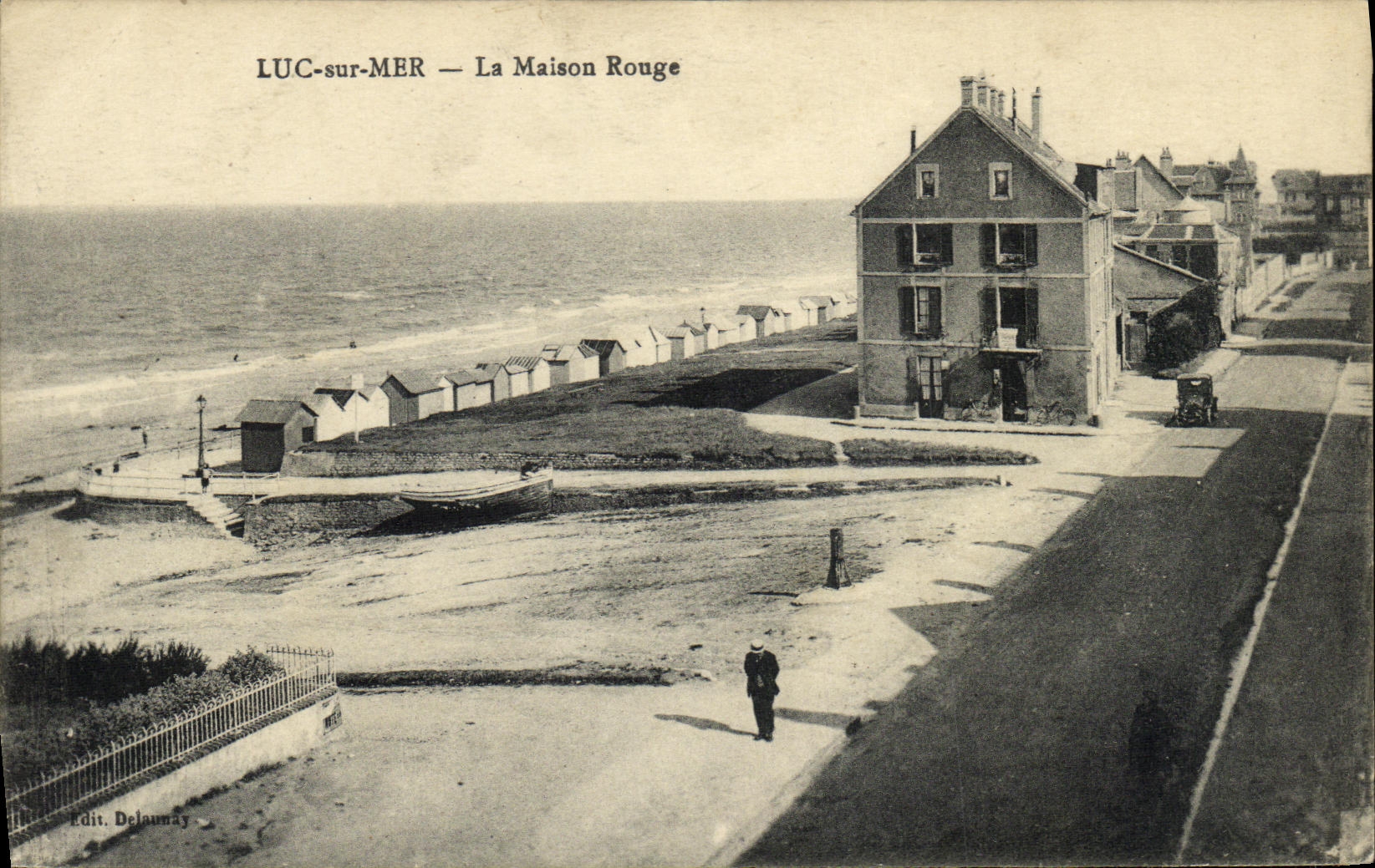 CPA Luc Sur Mer La Maison Rouge