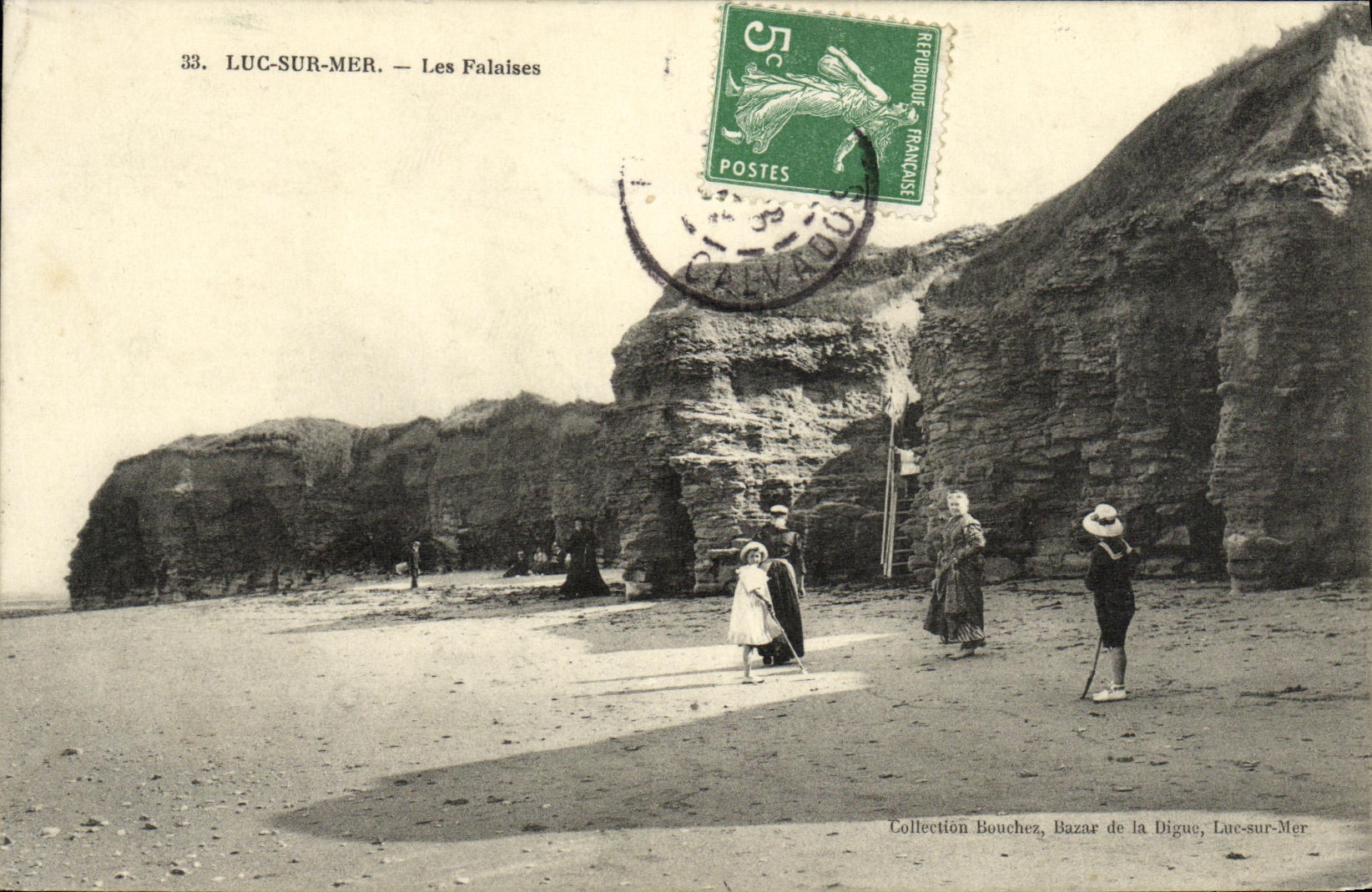 CPA Luc Sur Mer les Falaises