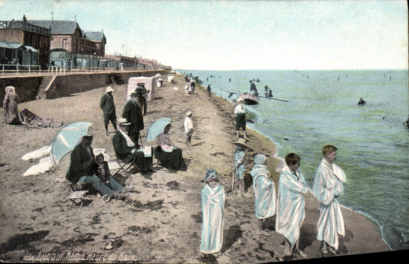 CPA Luc Sur Mer La Plage et le Bain Enfants