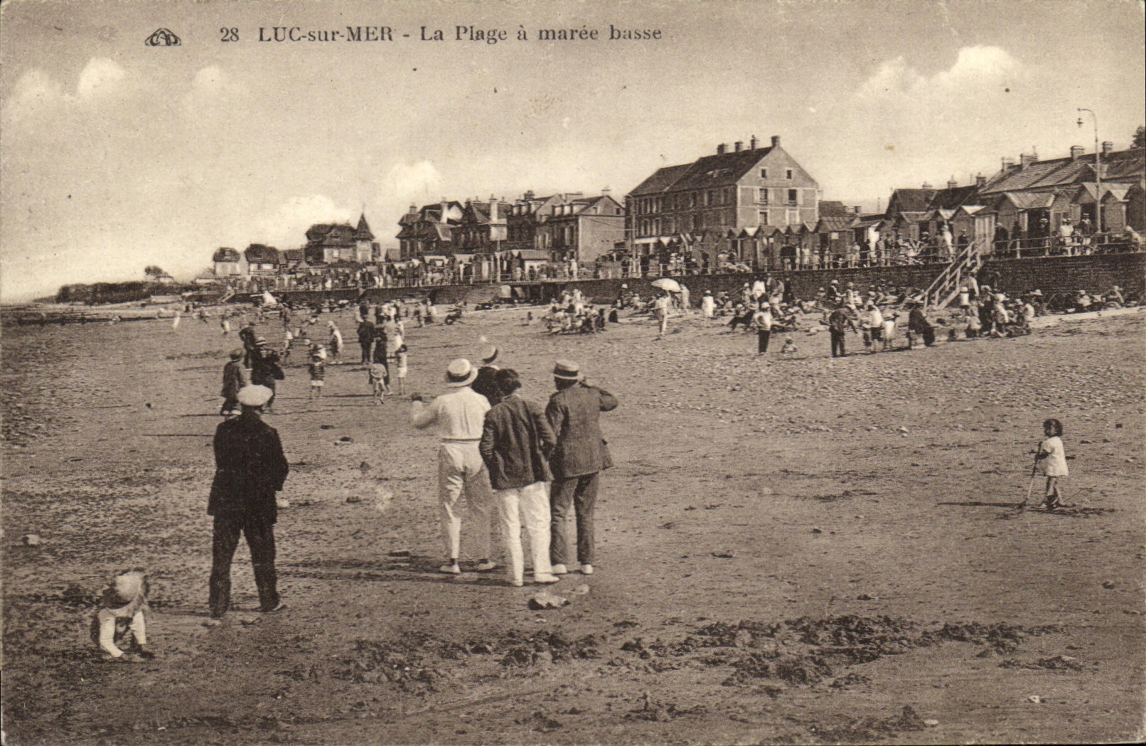 La POSTAL Lucas de la VENDIMIA en Mer la playa tiene Maree Hasse